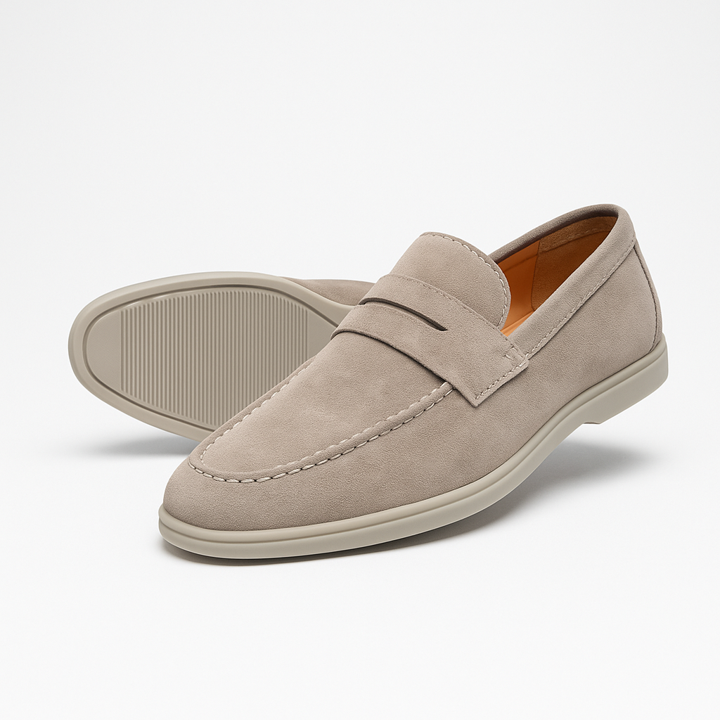 Norrskenberg | Herrloafers i Mocka - Slip-on Skor i Läder