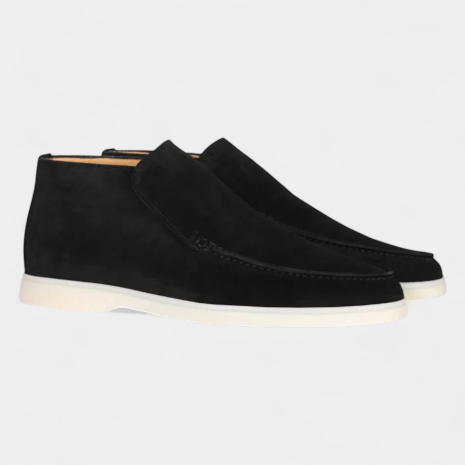 Norrskenberg | Mocka Loafers för män - Läder Slip on Shoes