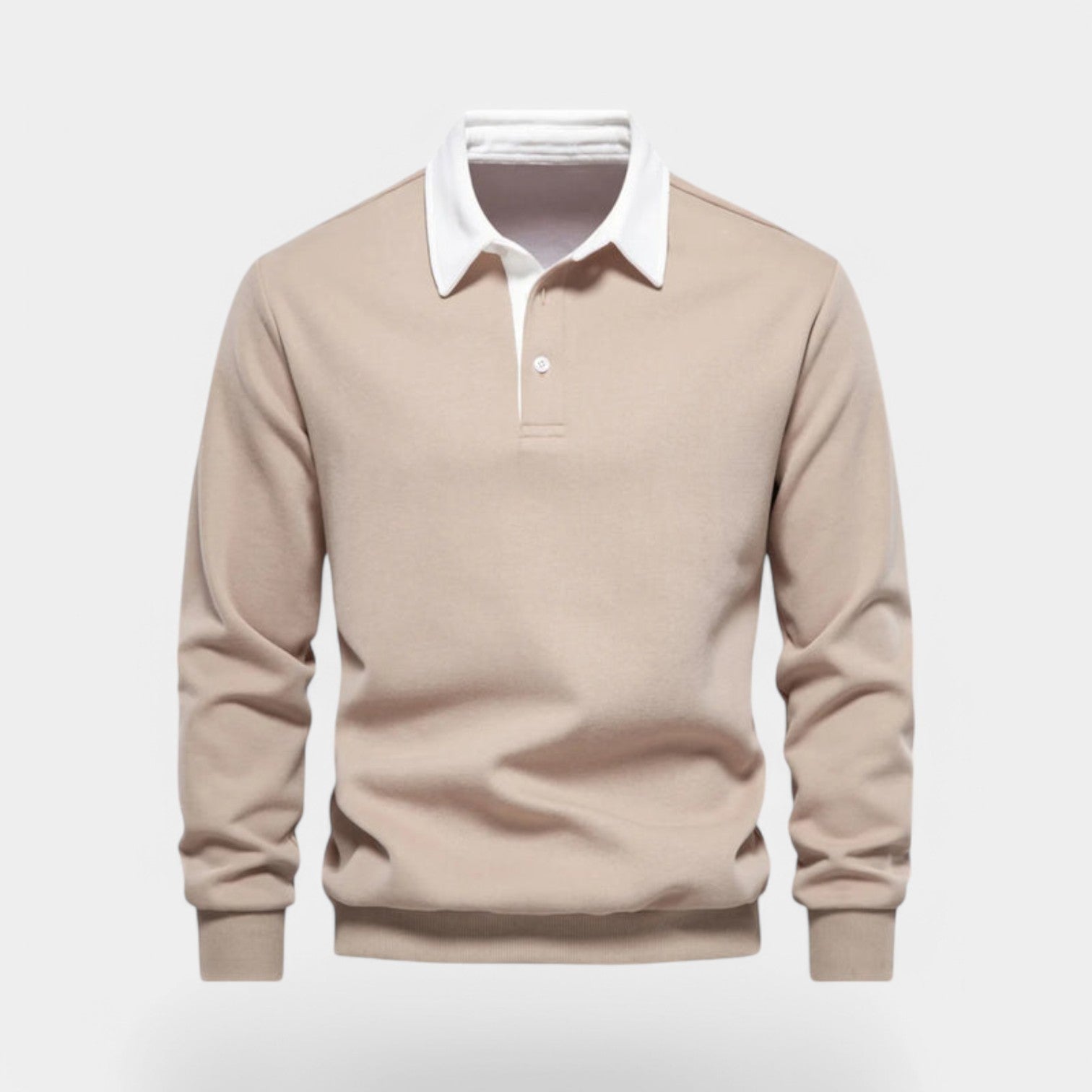 Valenti | Dress Collar Polo Neck Sweatshirt - Cotton Pullover-VALENTI