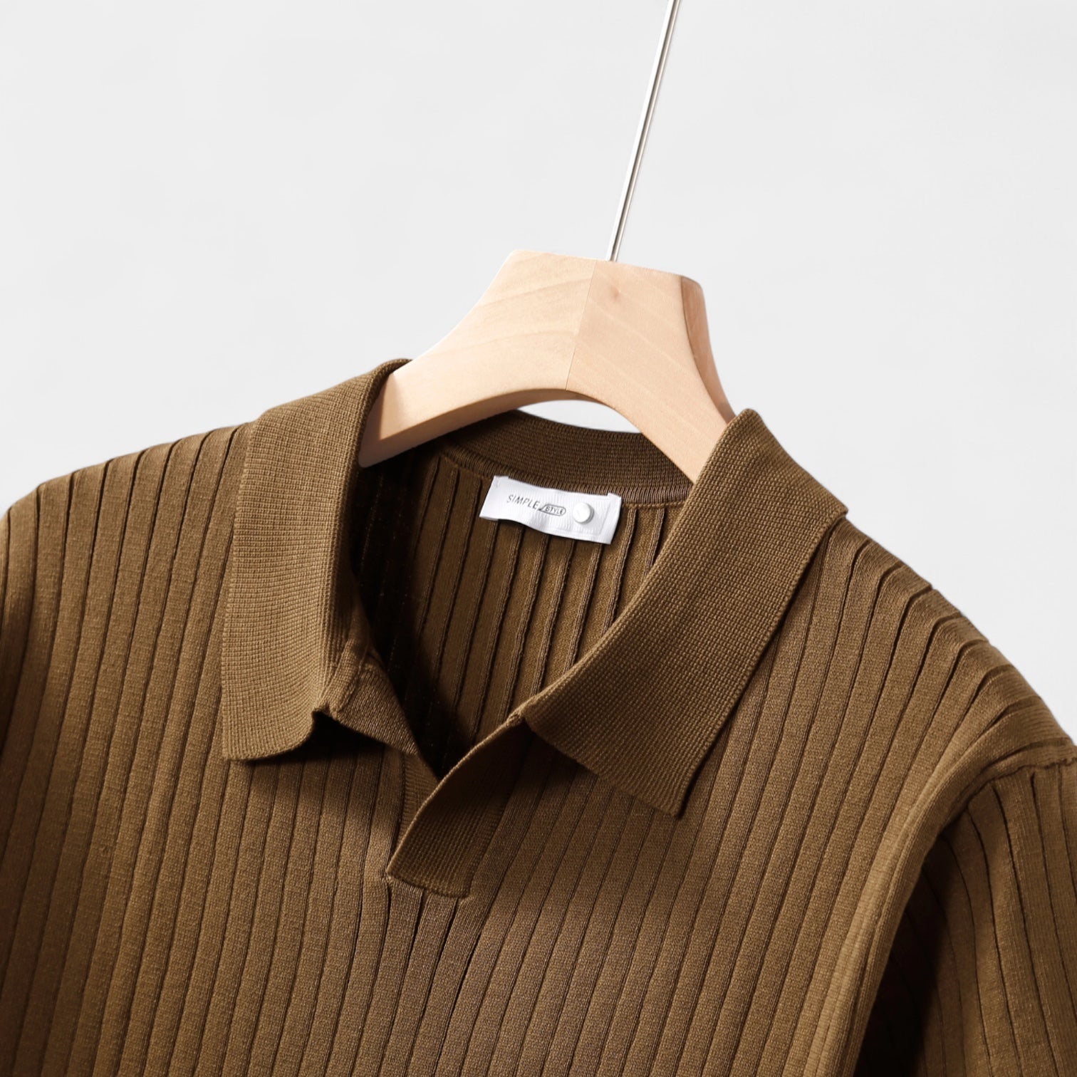 Norrskenberg | Herr Ribbstickad Piké Polo - Business T-shirt
