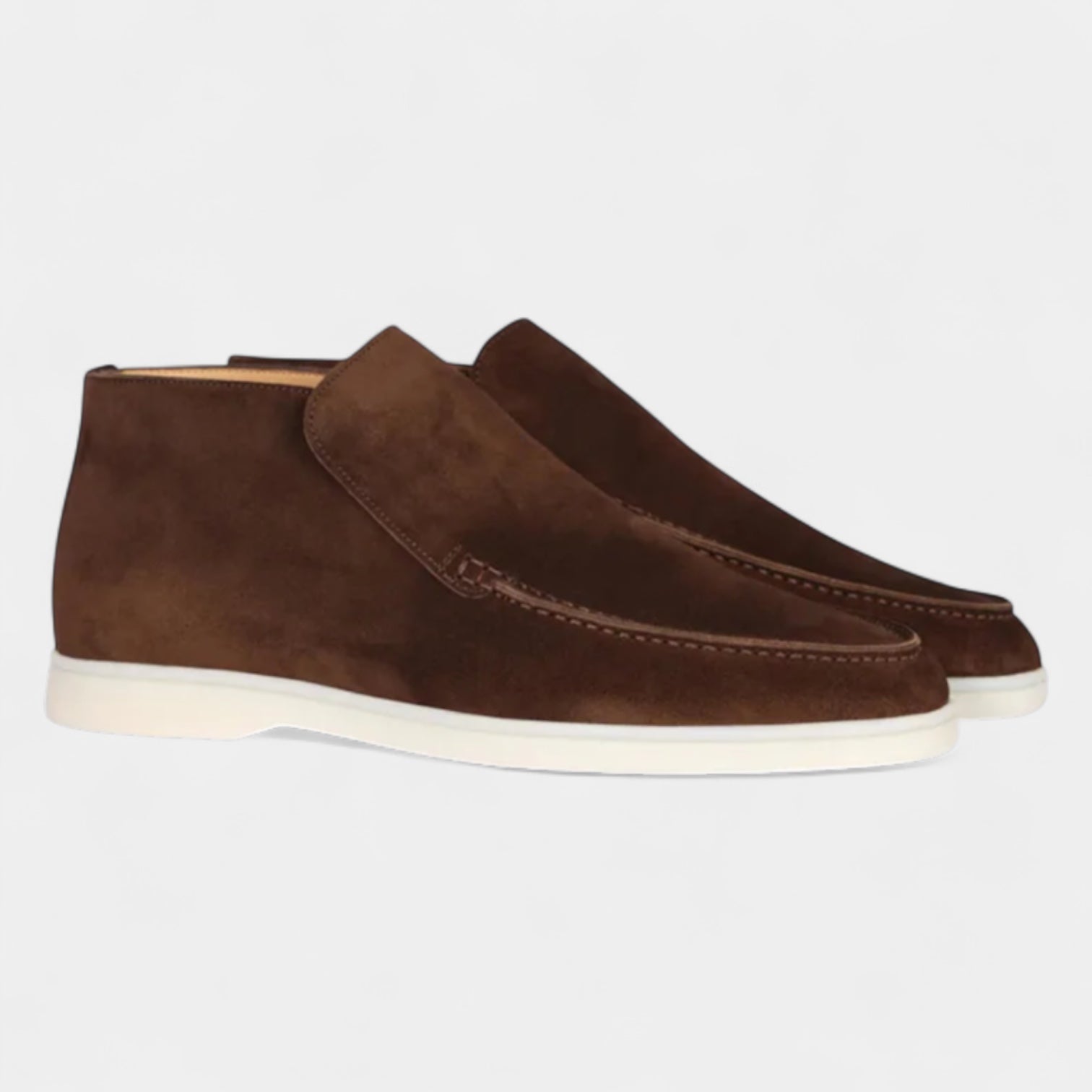 Norrskenberg | Mocka Loafers för män - Läder Slip on Shoes