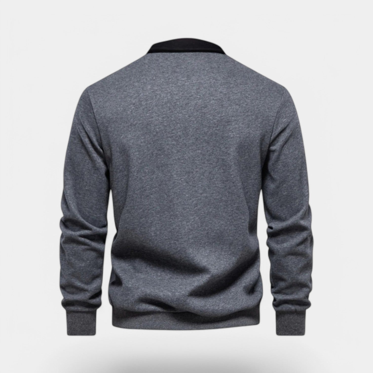 Valenti | Dress Collar Polo Neck Sweatshirt - Cotton Pullover-VALENTI