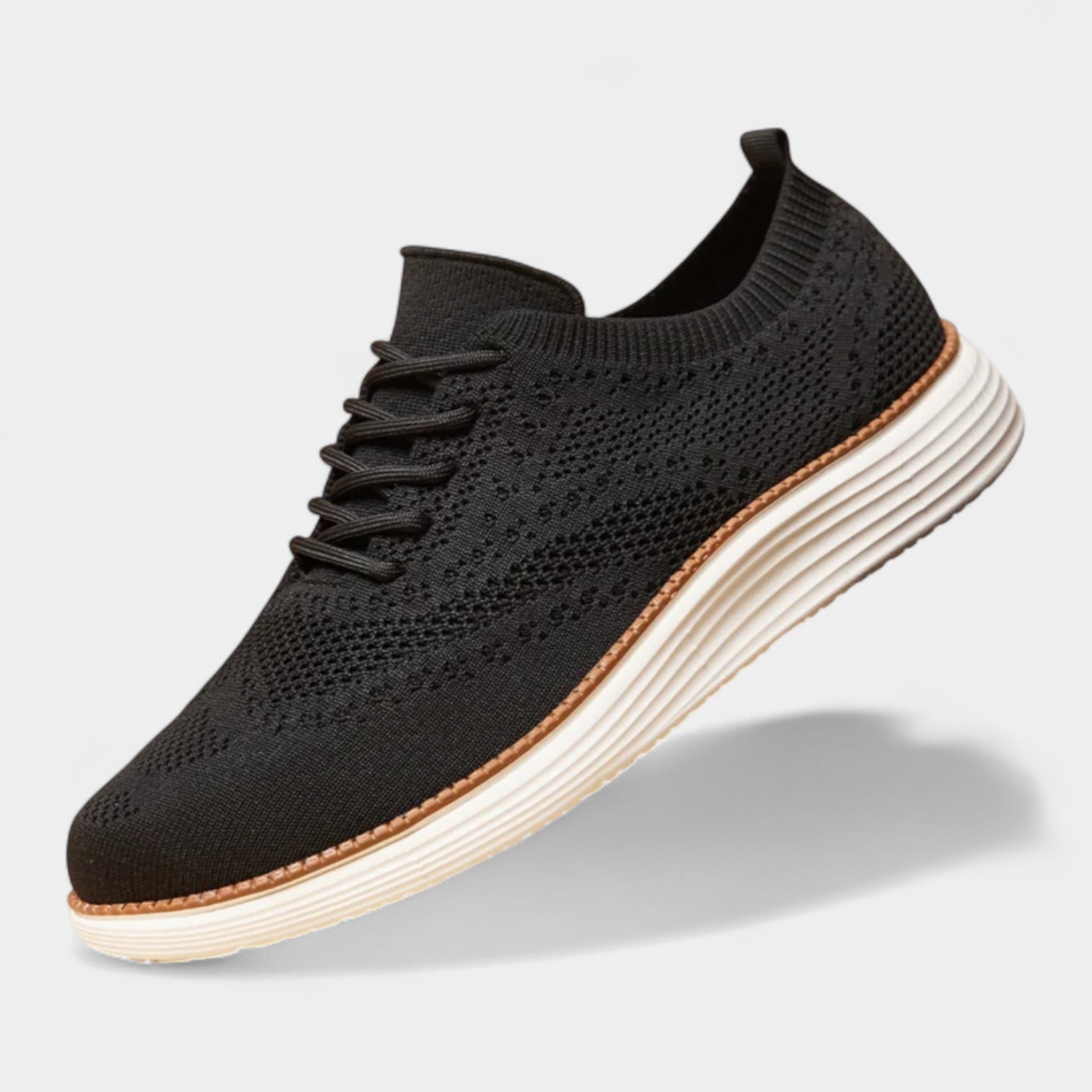 Norrskenberg | Herrstickade Sneakers – Andningsbara Casual-skor