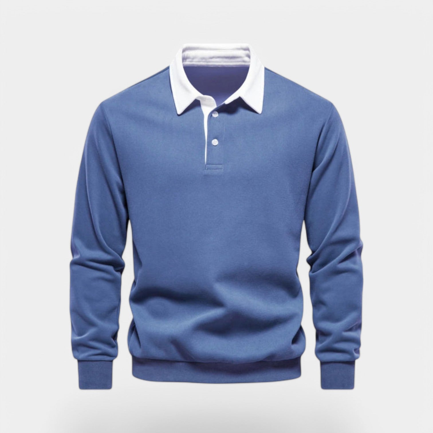 Valenti | Dress Collar Polo Neck Sweatshirt - Cotton Pullover-VALENTI