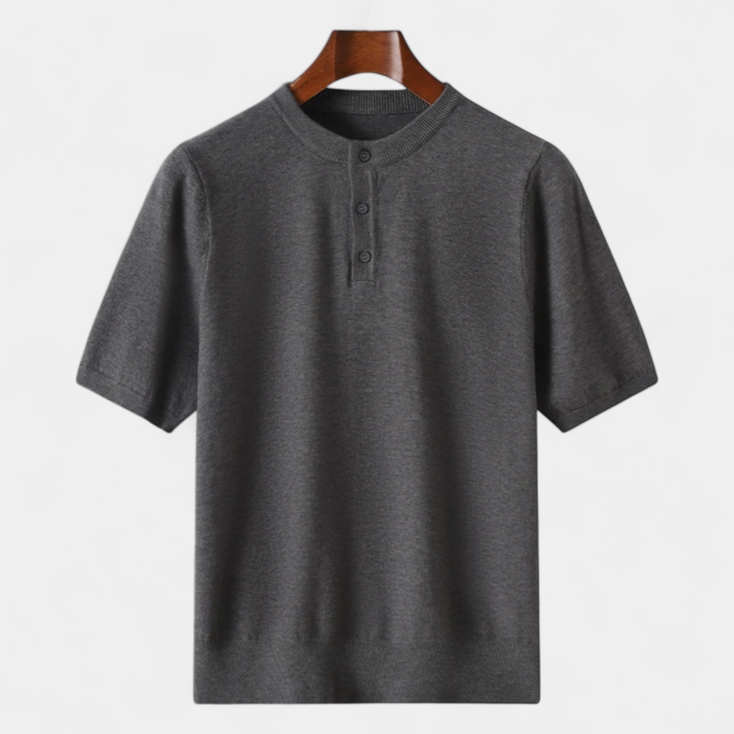 Norrskenberg | Herr Henley T-shirt - Slim Fit i Bomull