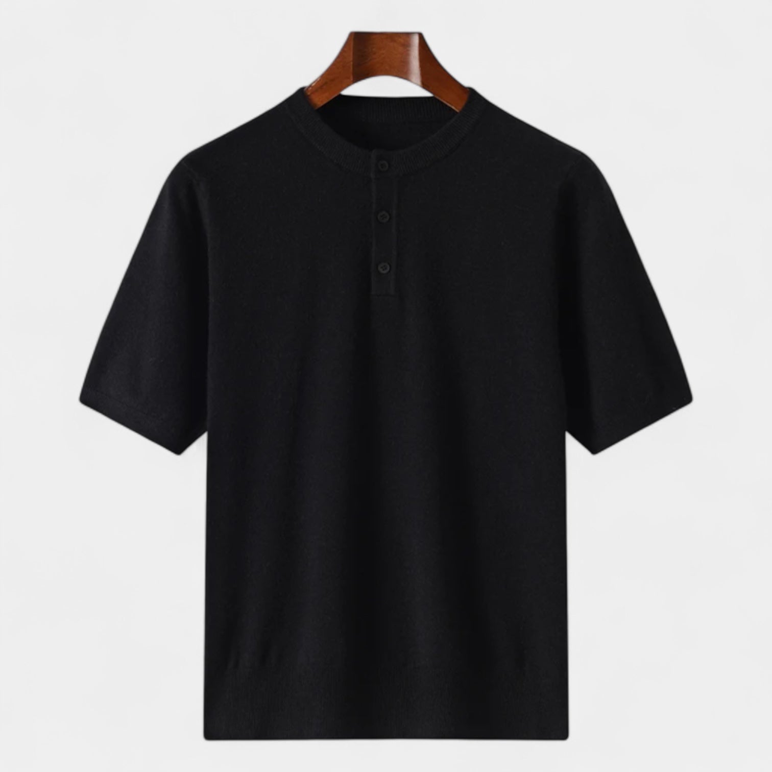 Norrskenberg | Herr Henley T-shirt - Slim Fit i Bomull