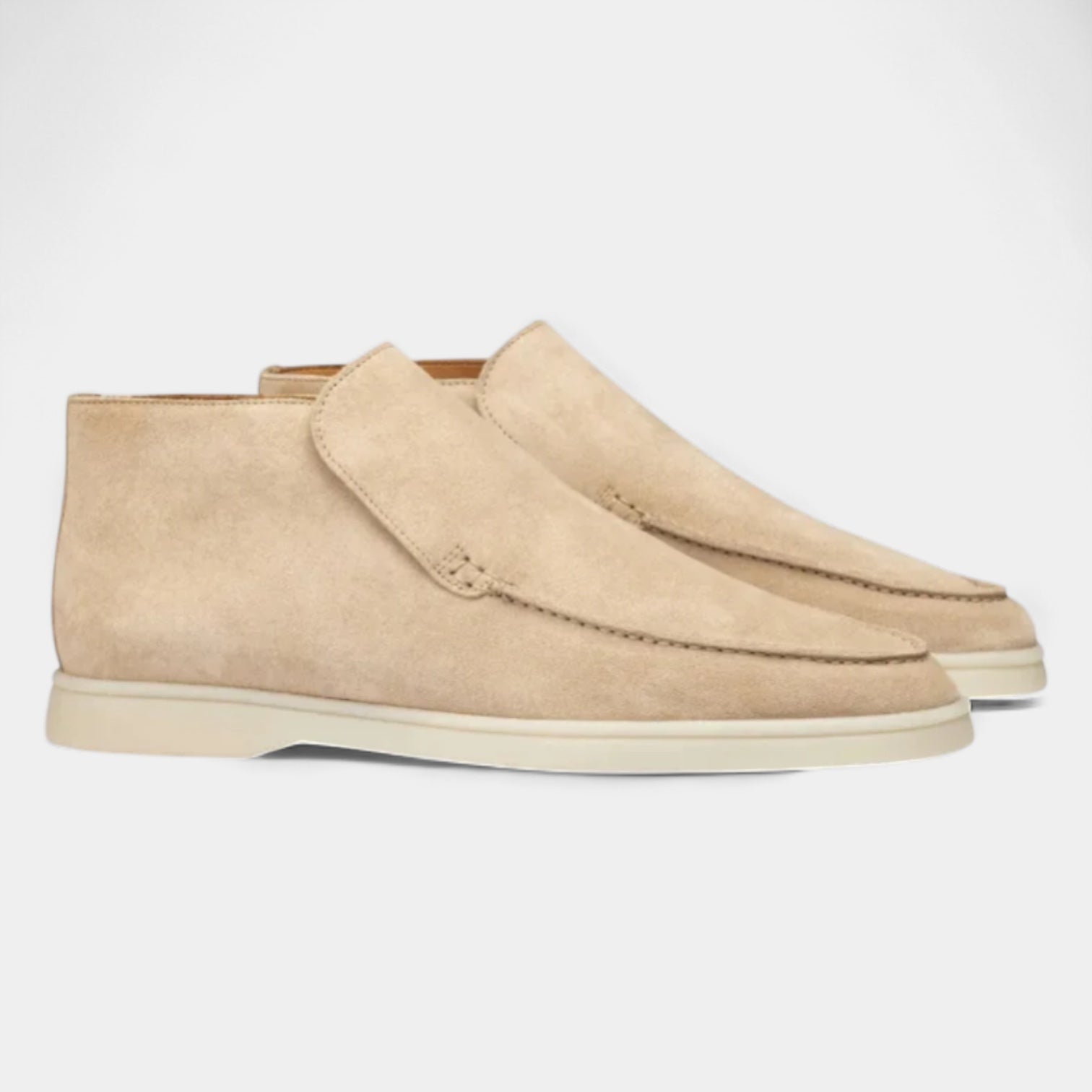 Norrskenberg | Mocka Loafers för män - Läder Slip on Shoes
