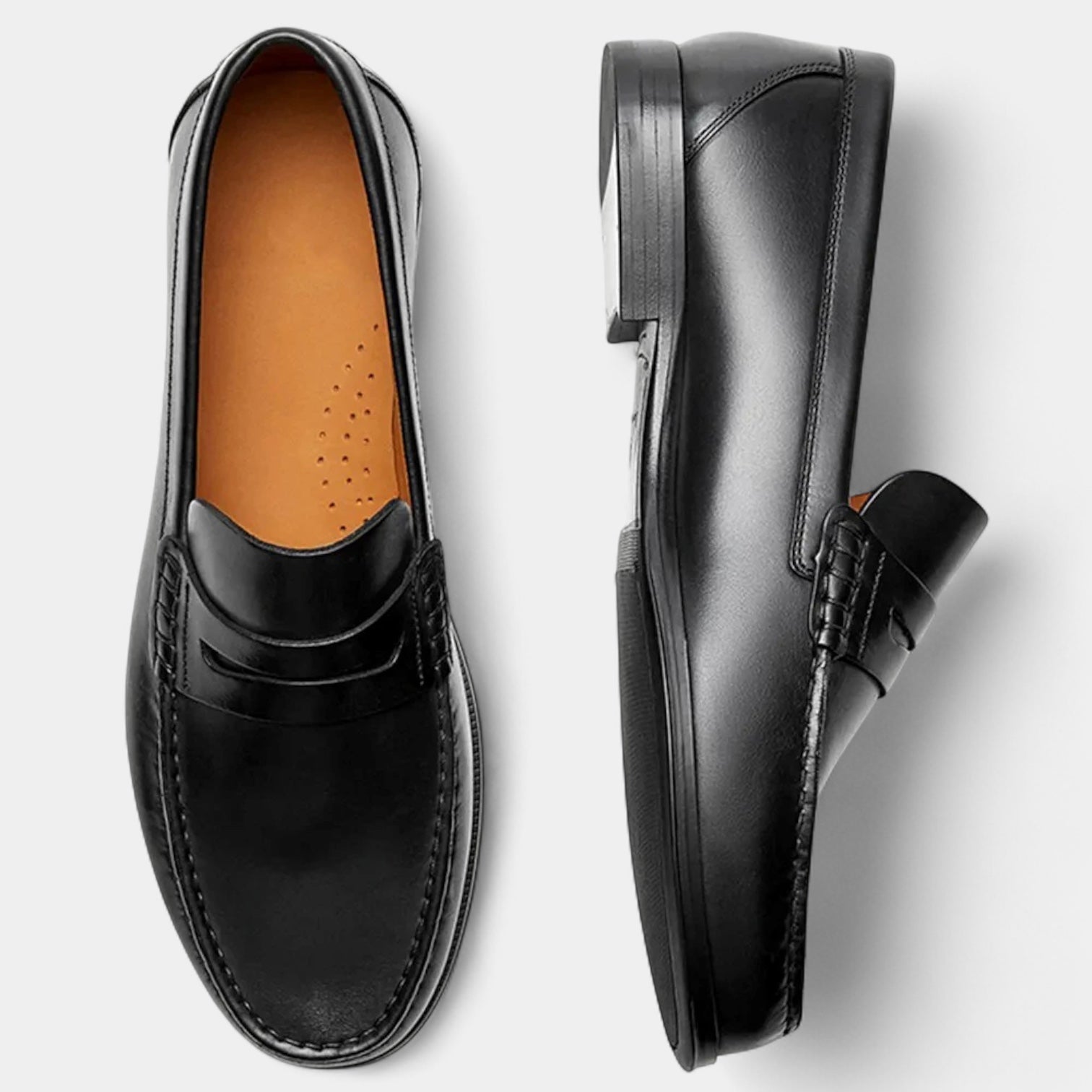 Norrskenberg | Läder Loafers för Män - Dress Skor