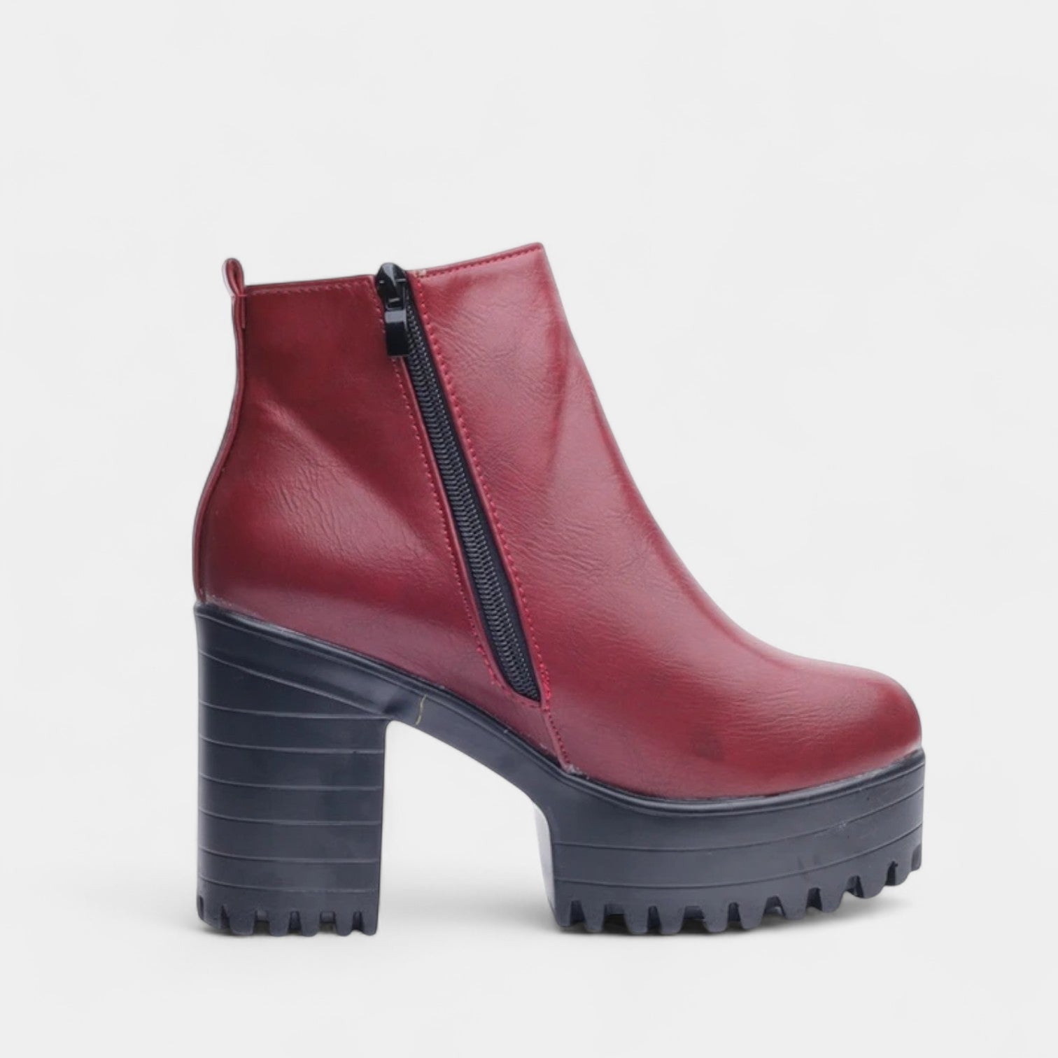 Norrskenberg | Dam Ankelboots med Hög Blockklack Plattform