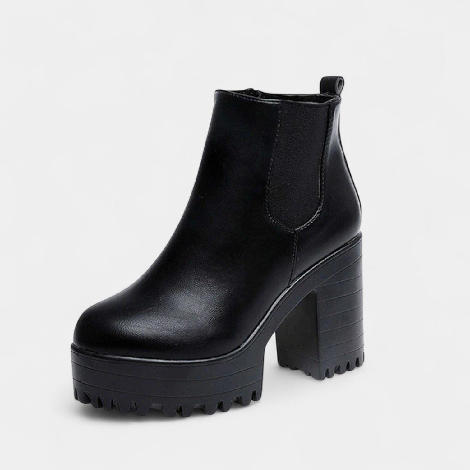 Norrskenberg | Dam Ankelboots med Hög Blockklack Plattform