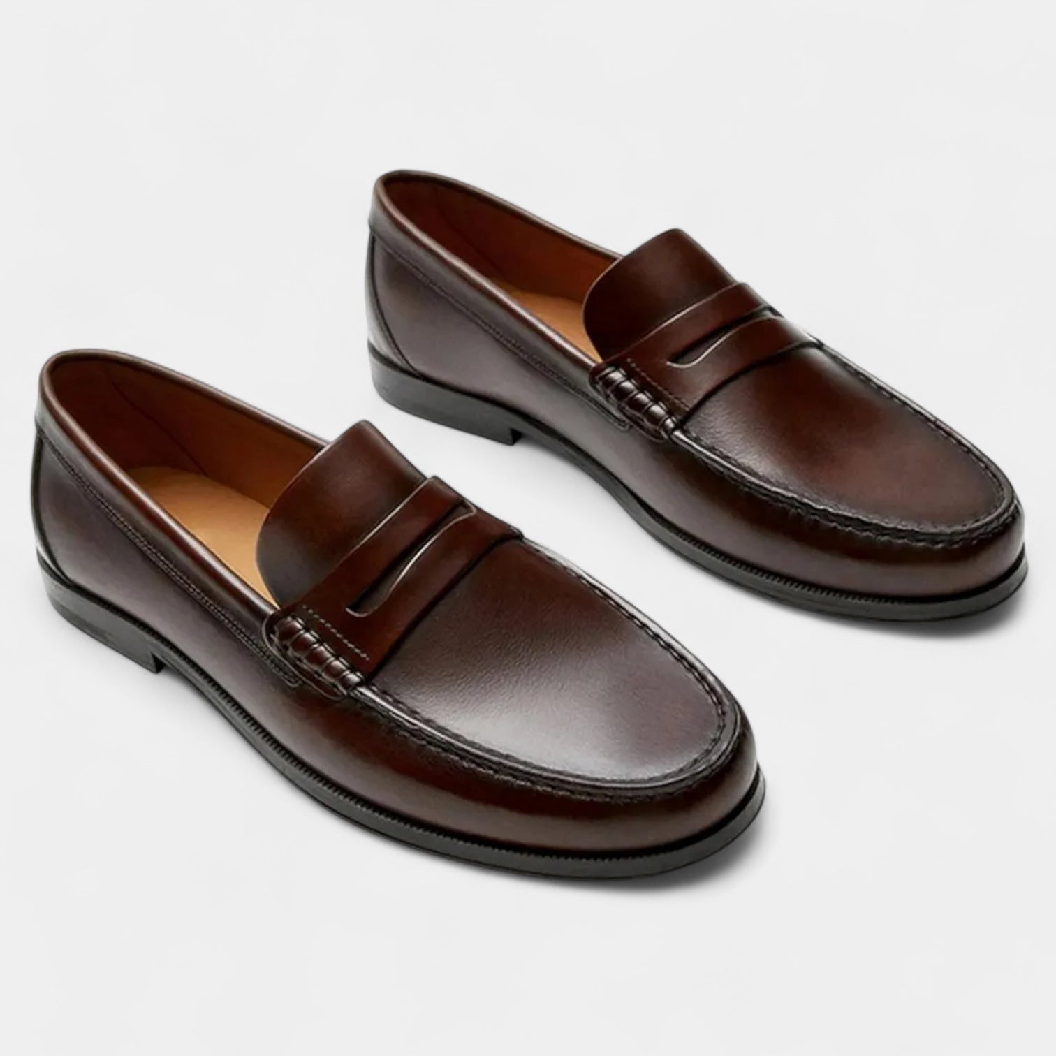 Norrskenberg | Läder Loafers för Män - Dress Skor
