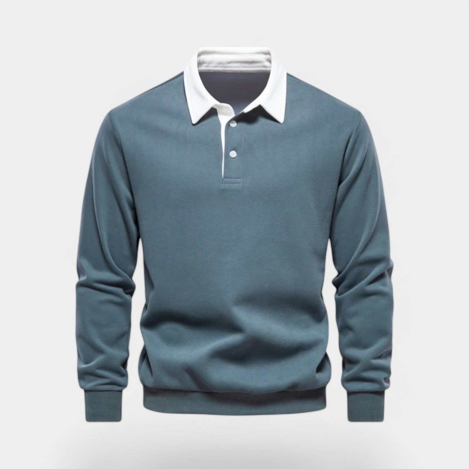 Valenti | Dress Collar Polo Neck Sweatshirt - Cotton Pullover-VALENTI