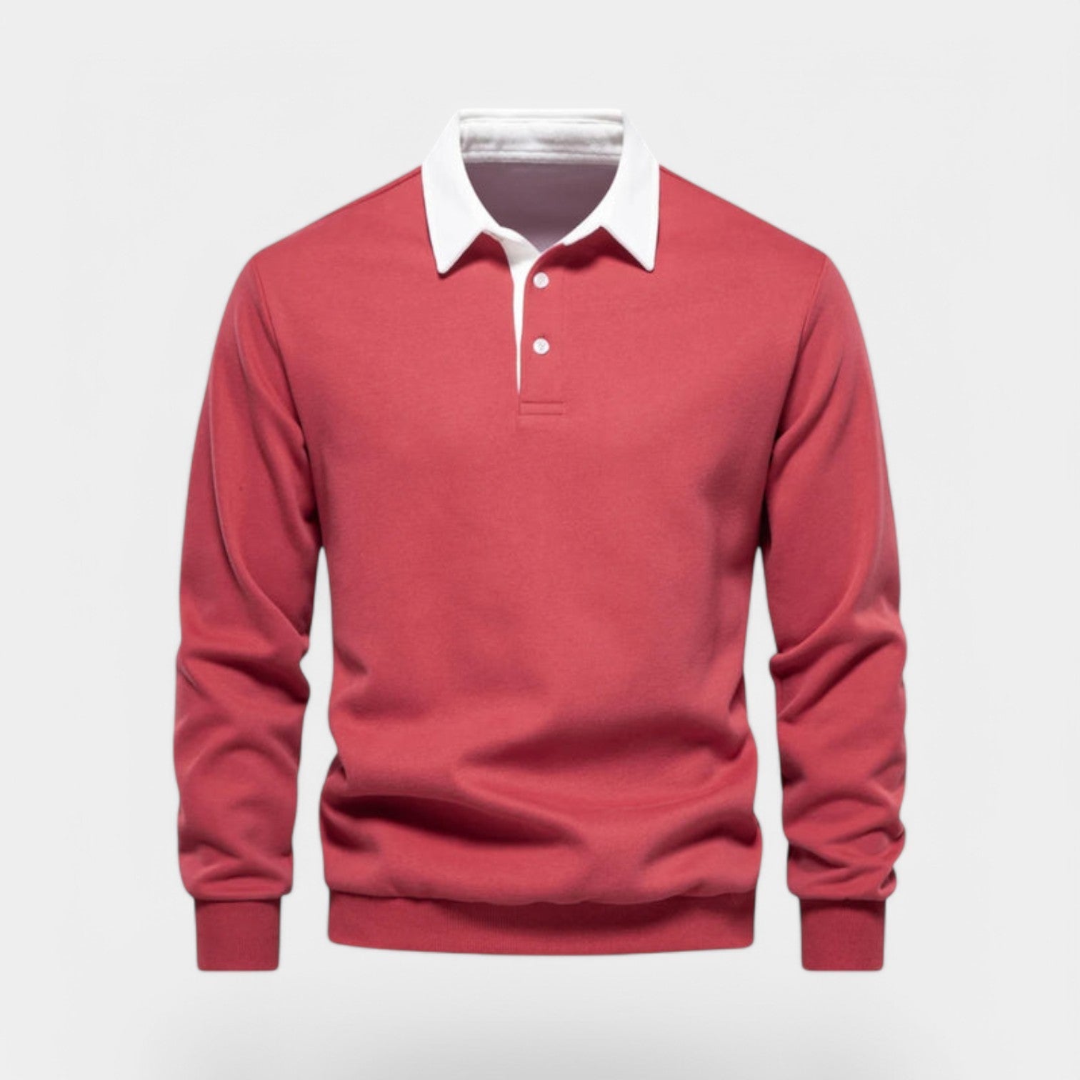 Valenti | Dress Collar Polo Neck Sweatshirt - Cotton Pullover-VALENTI