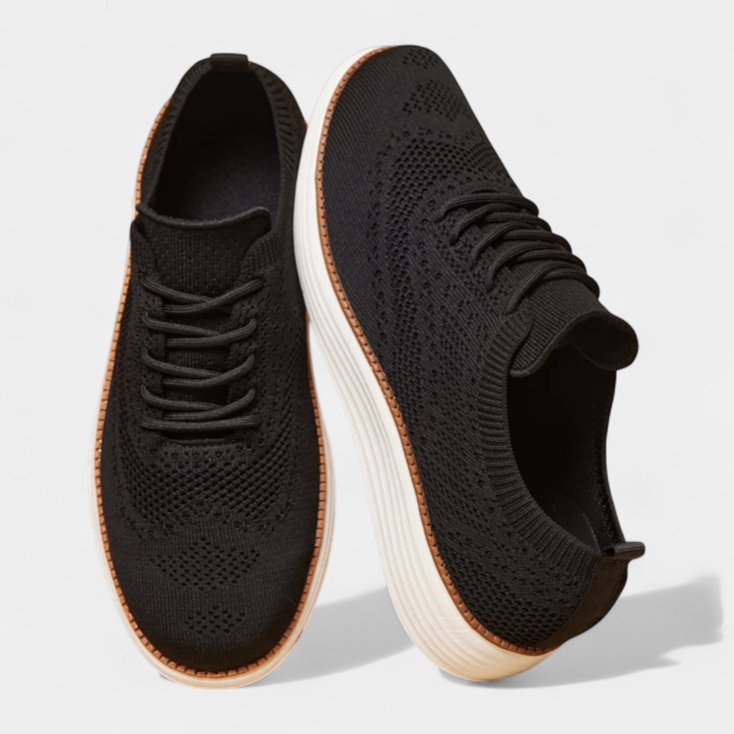 Norrskenberg | Herrstickade Sneakers – Andningsbara Casual-skor