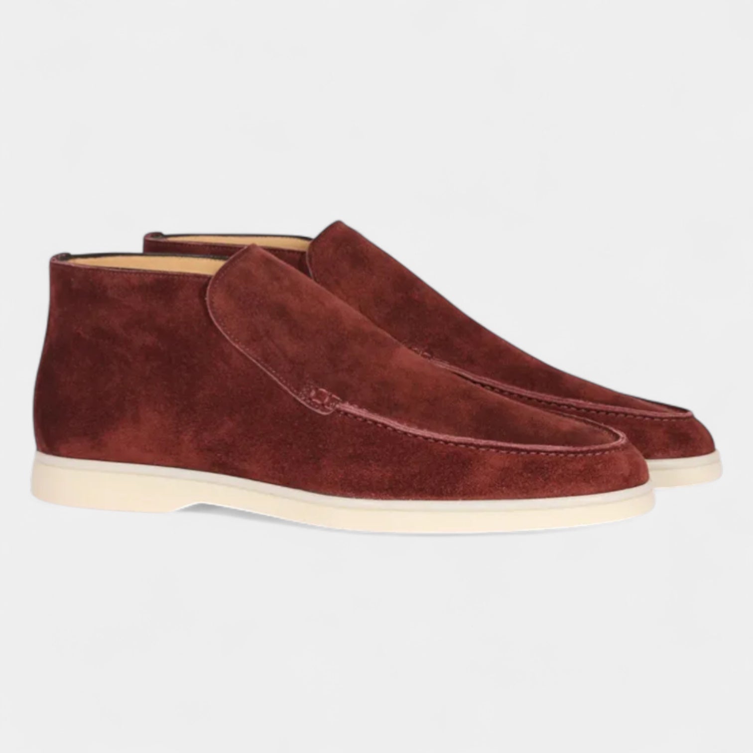Norrskenberg | Mocka Loafers för män - Läder Slip on Shoes