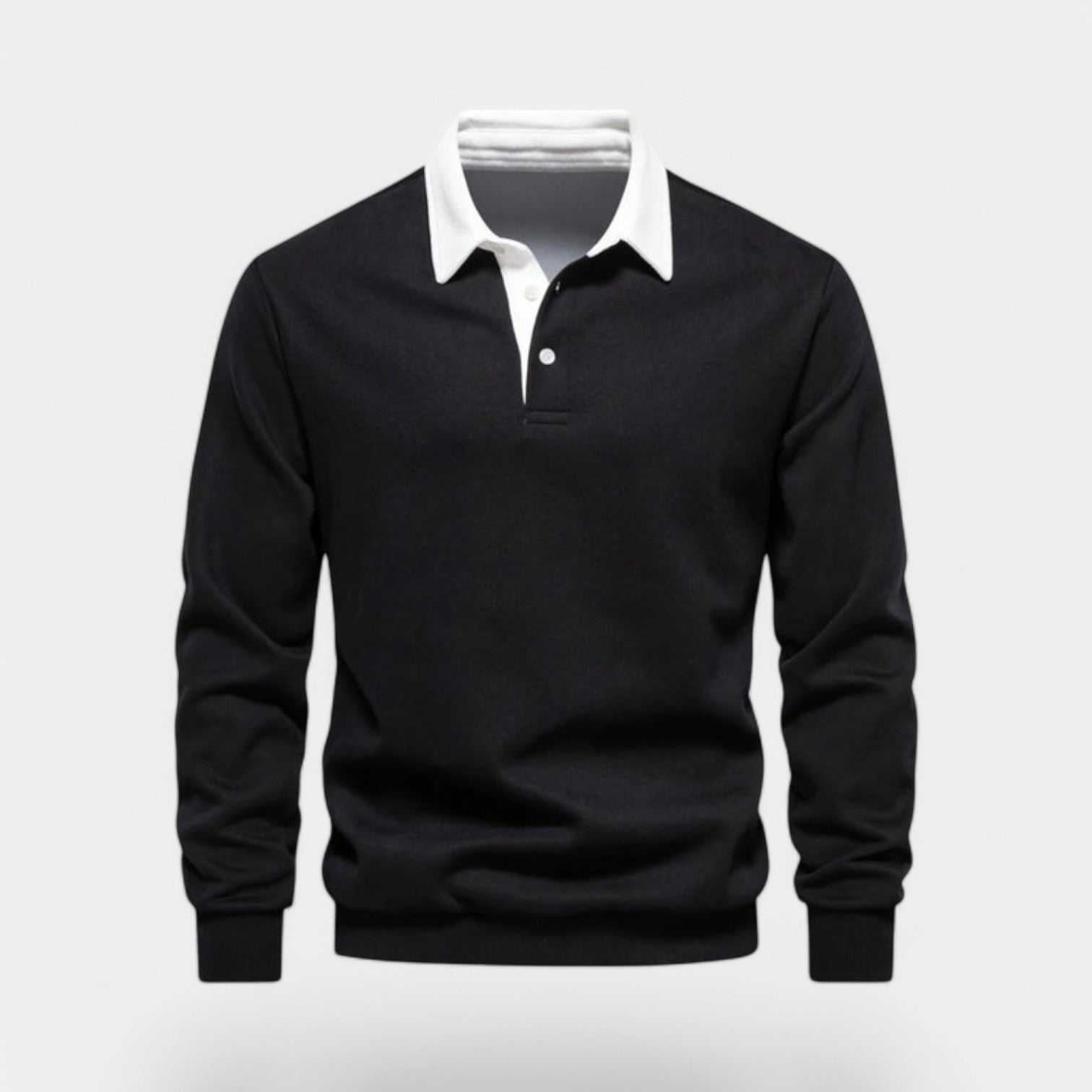 Valenti | Dress Collar Polo Neck Sweatshirt - Cotton Pullover-VALENTI