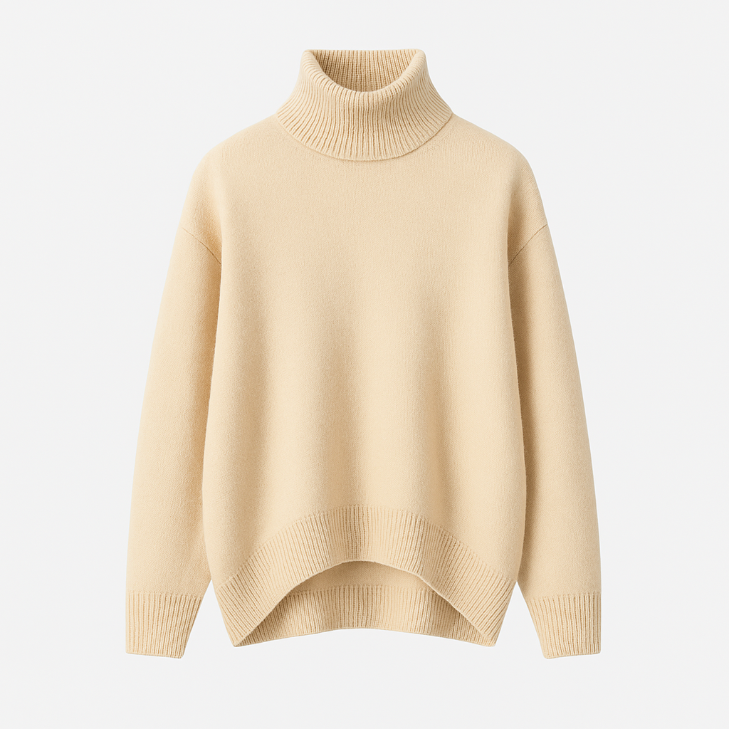 Norrskenberg | Dam Turtleneck Tröja i Kashmir - Elegant pullover