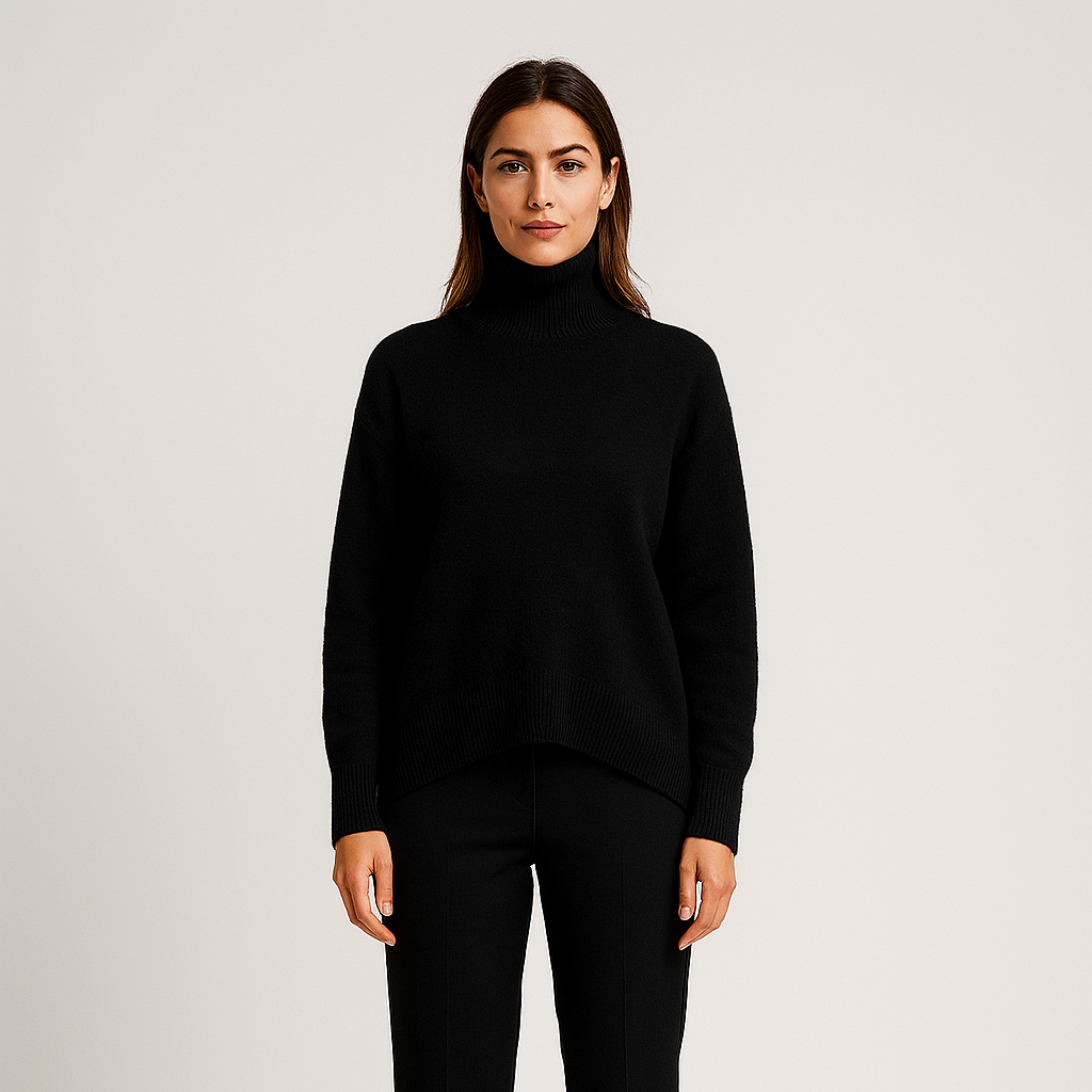 Norrskenberg | Dam Turtleneck Tröja i Kashmir - Elegant pullover