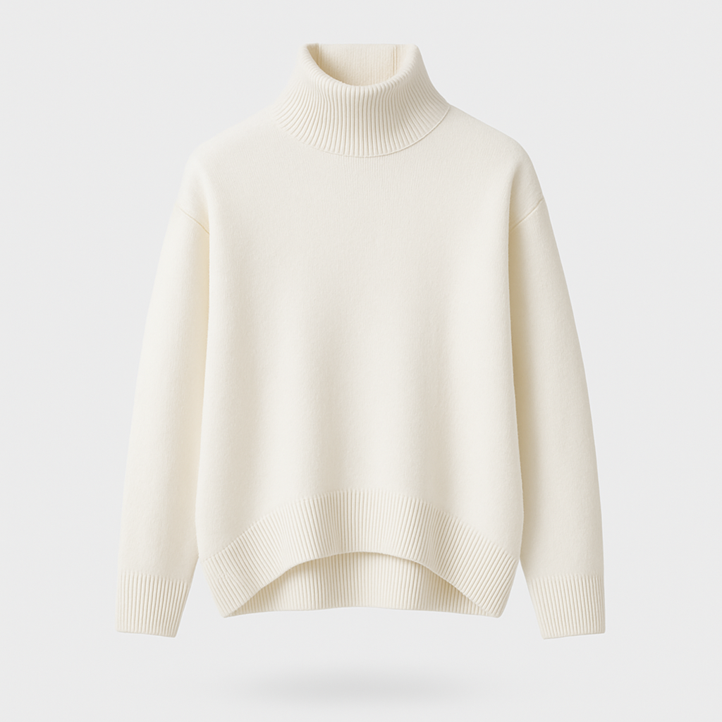 Norrskenberg | Dam Turtleneck Tröja i Kashmir - Elegant pullover