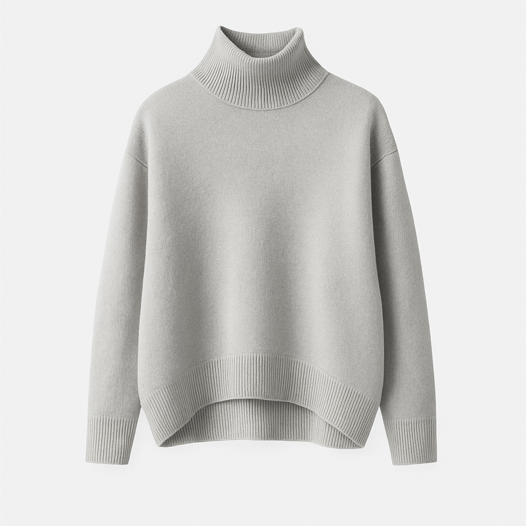 Norrskenberg | Dam Turtleneck Tröja i Kashmir - Elegant pullover