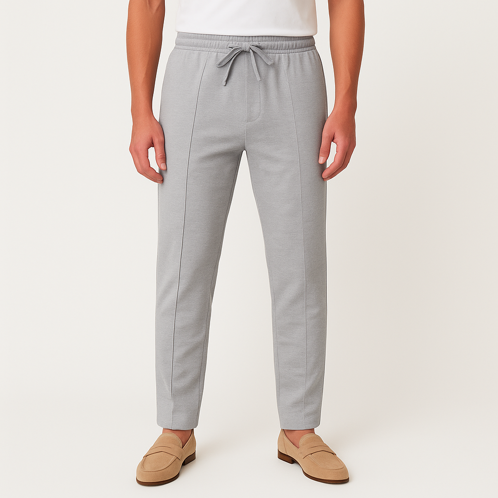 Norrskenberg | Slim Fit Joggingbyxor för män - Casual Plisserade Joggers