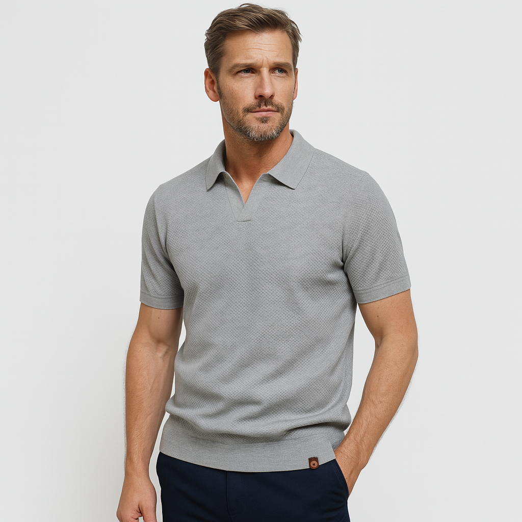 Norrskenberg | Business Pikétröja Polo för Herr - Slim Fit T-Shirt