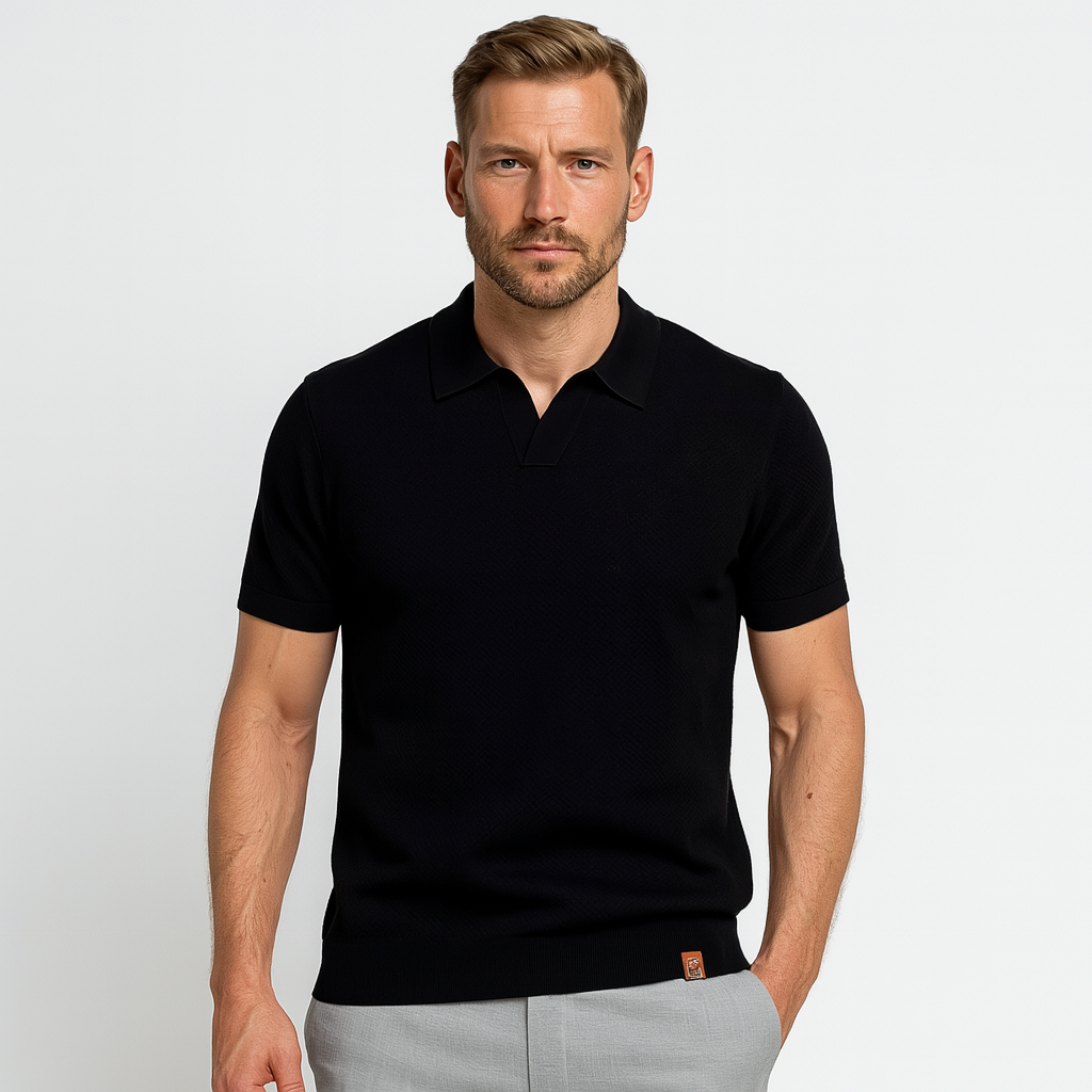 Norrskenberg | Business Pikétröja Polo för Herr - Slim Fit T-Shirt