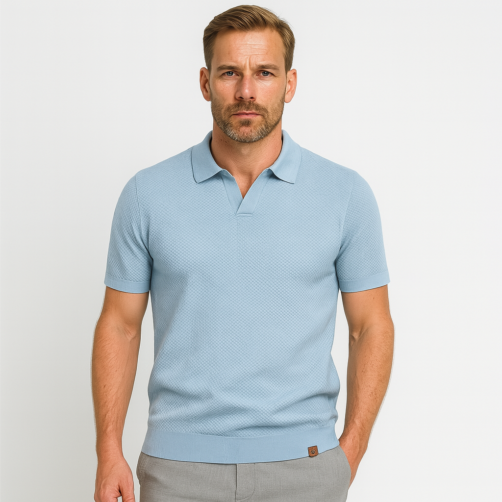 Norrskenberg | Business Pikétröja Polo för Herr - Slim Fit T-Shirt