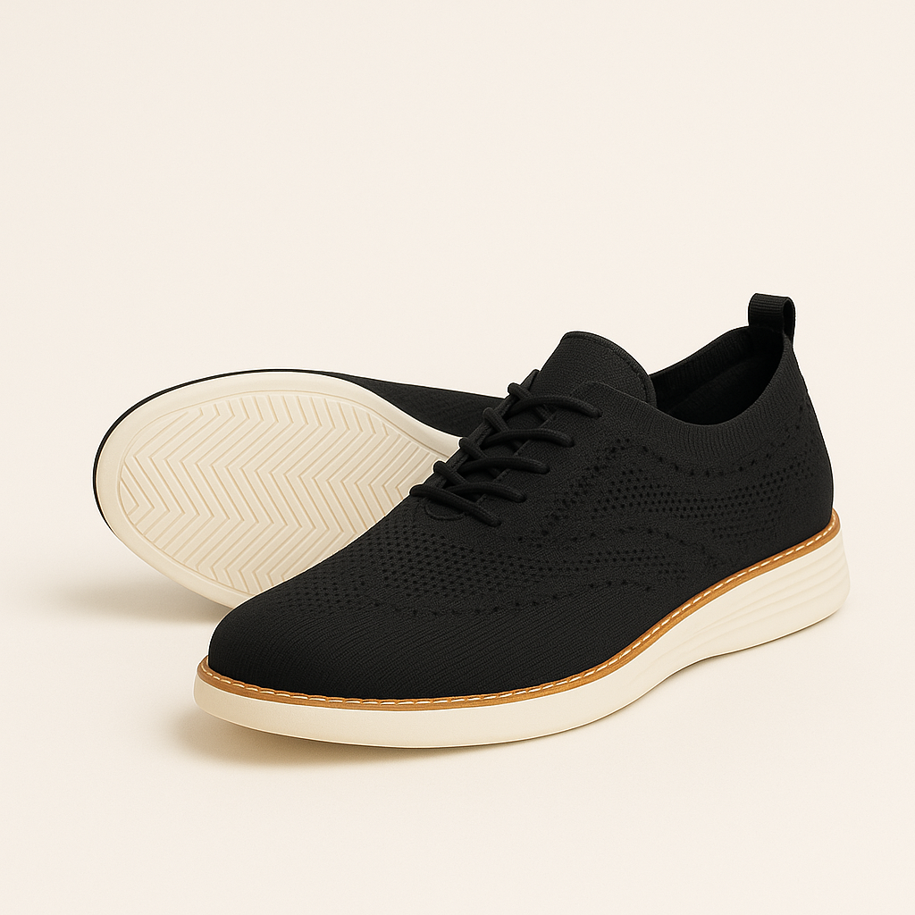 Norrskenberg | Herrstickade Sneakers – Andningsbara Casual-skor