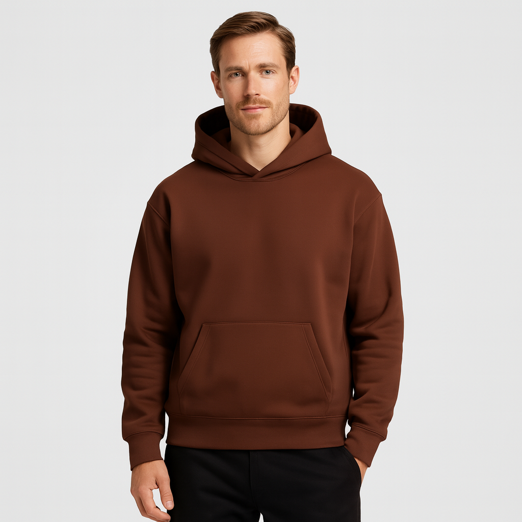 Norrskenberg | Casual Tröja med Mjuk Fleece - Hoodie