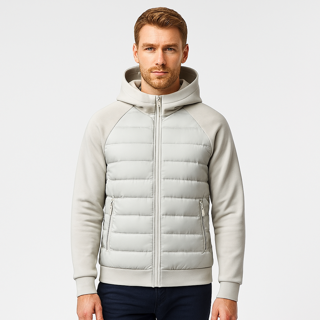 Norrskenberg | Dunjacka Lätt - Softshell Puffer med Huva