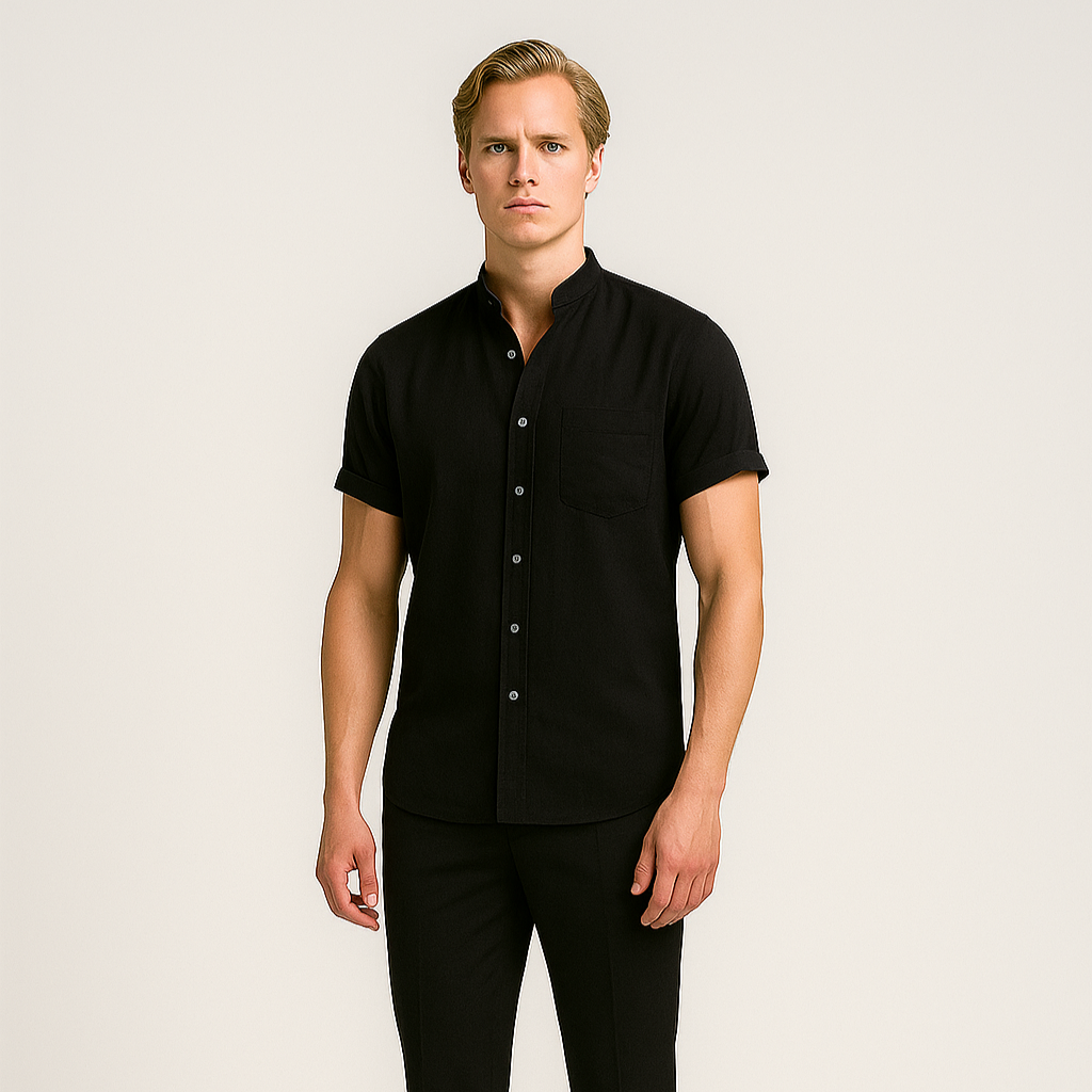 Norrskenberg | Herrens Linne T-shirt - Lätt och Sval Sommar Skjorta