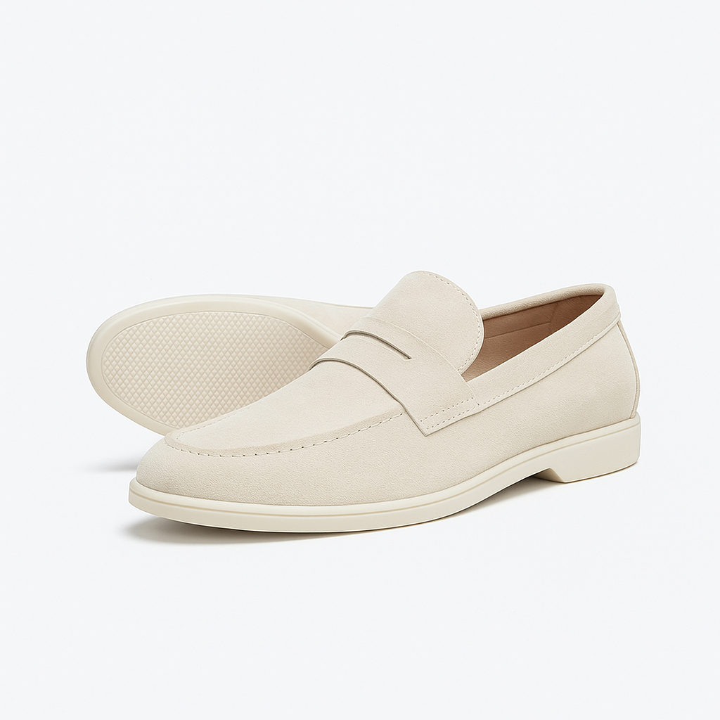 Norrskenberg | Herrloafers i Mocka - Slip-on Skor i Läder