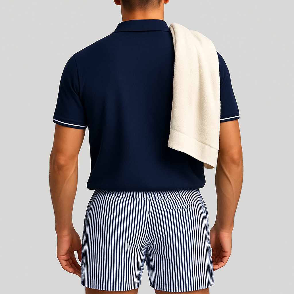 Norrskenberg | Herrbadshorts - Klassiska Snabbtorkande Boardshorts med Innerfoder