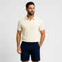 Norrskenberg | Herrpolo i Jacquard - Stilren T-shirt med Old Money-look