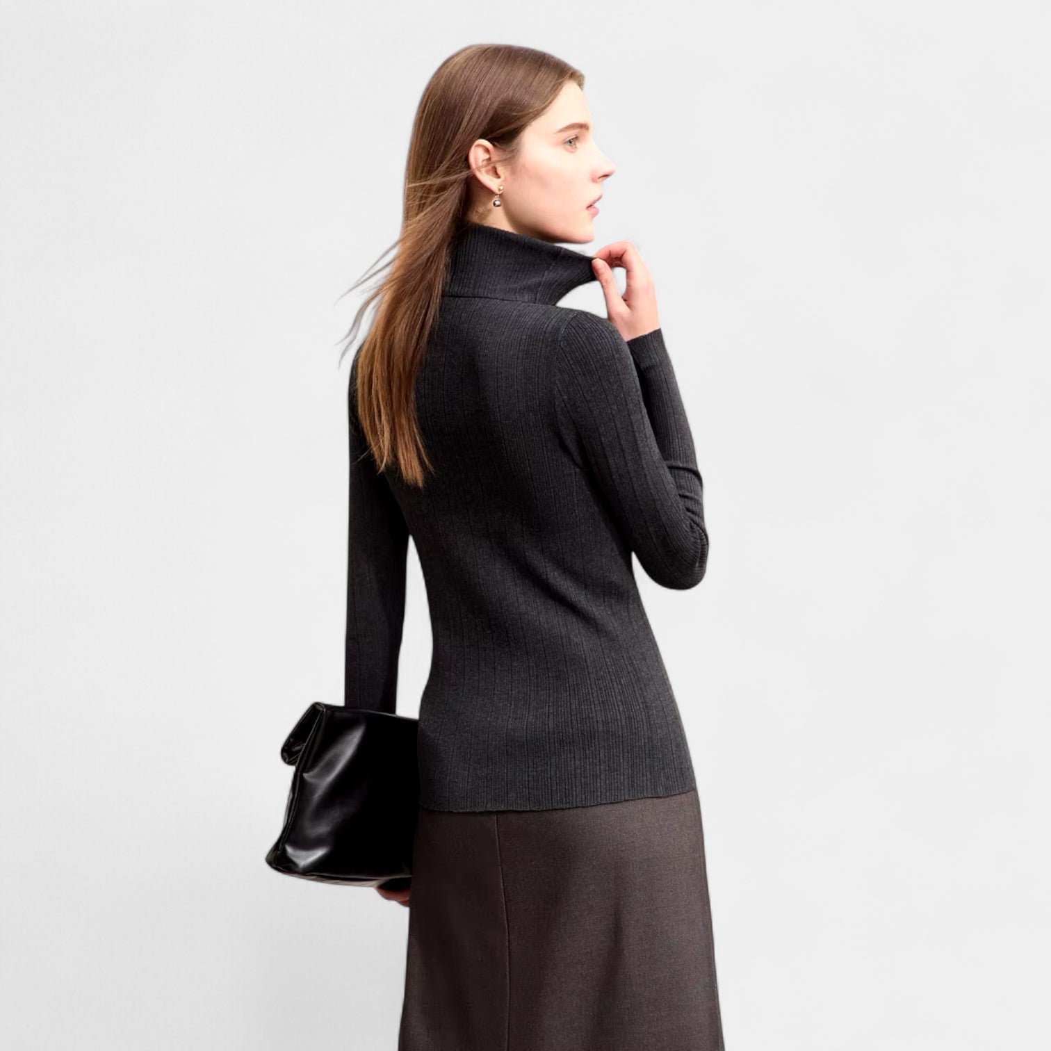 Norrskenberg | Dam Turtlenecktröja i Kashmir–Ull