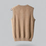 Valenti | Classic Cashmere V-Neck Sweater Vest Knitted Pullover-VALENTI