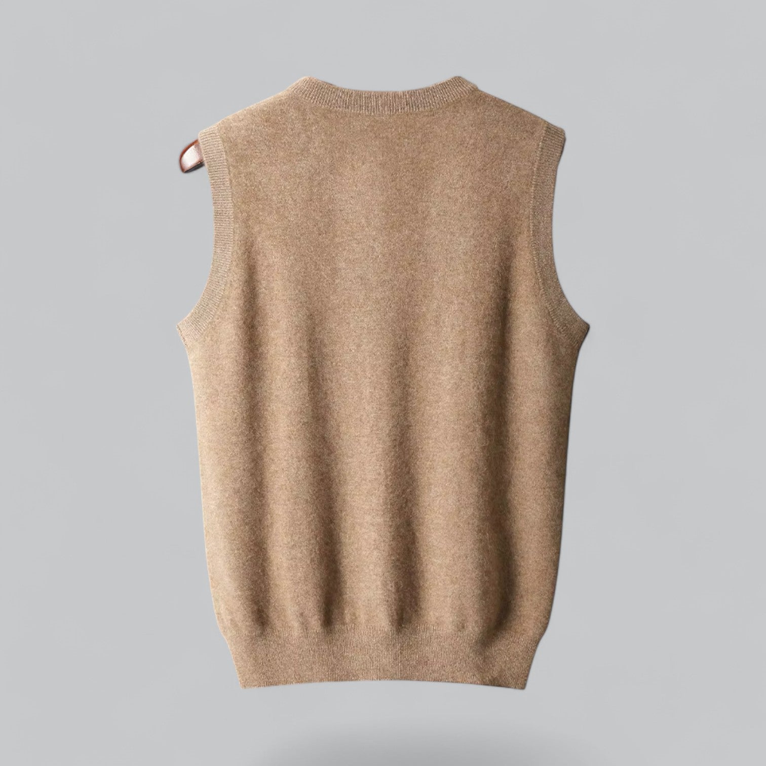 Valenti | Classic Cashmere V-Neck Sweater Vest Knitted Pullover-VALENTI
