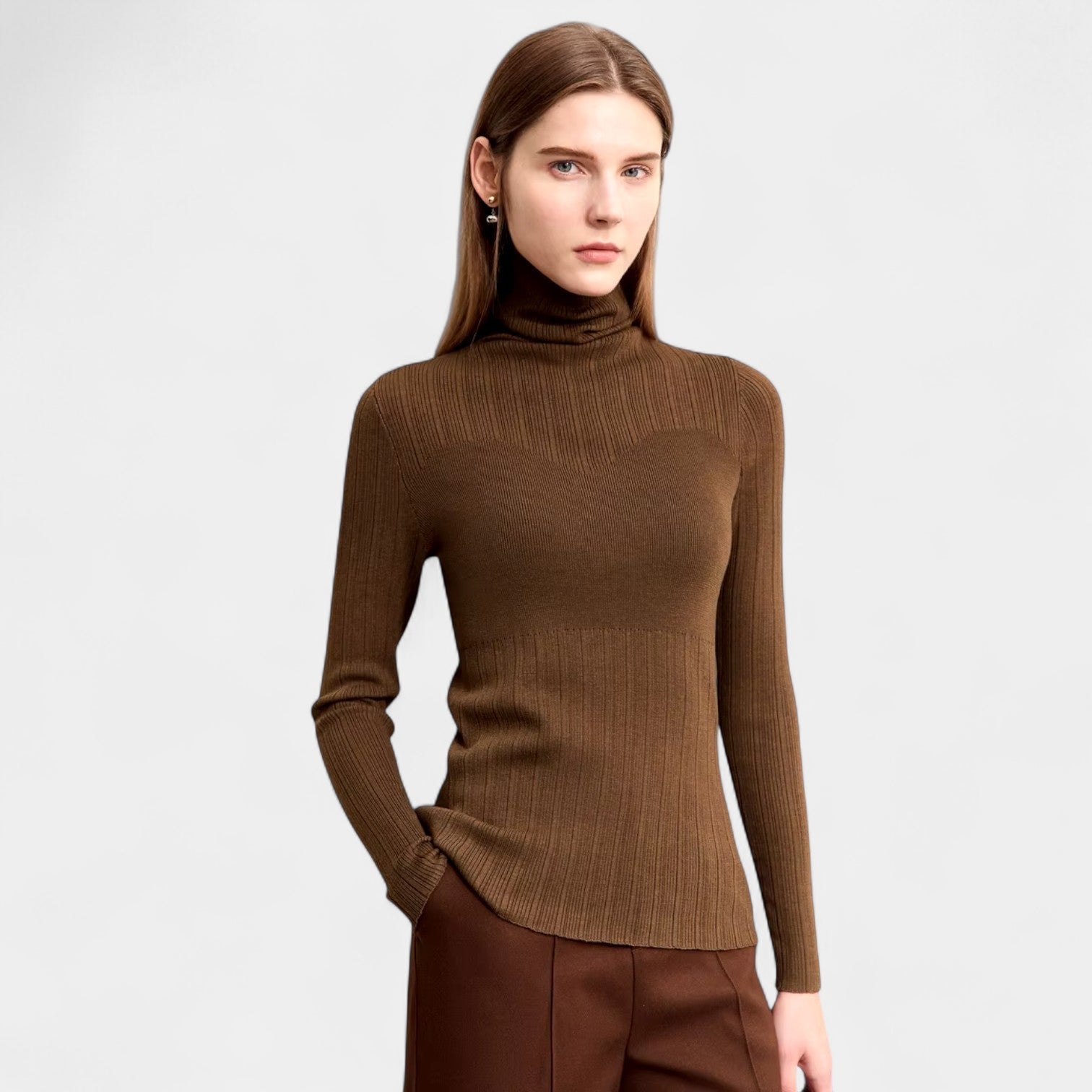 Norrskenberg | Dam Turtlenecktröja i Kashmir–Ull