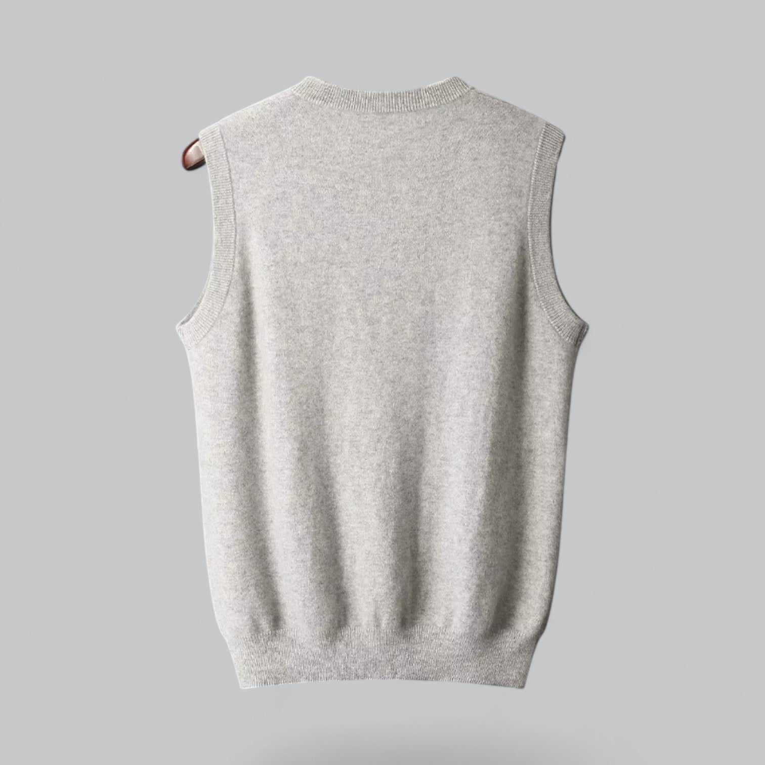 Valenti | Classic Cashmere V-Neck Sweater Vest Knitted Pullover-VALENTI