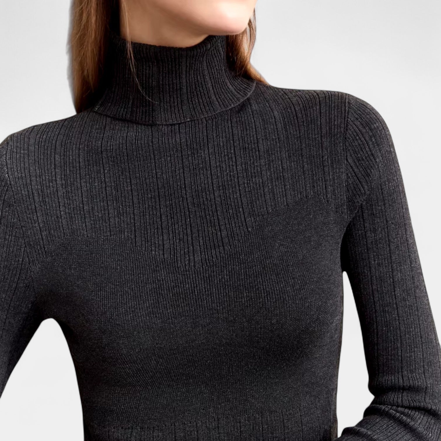 Norrskenberg | Dam Turtlenecktröja i Kashmir–Ull