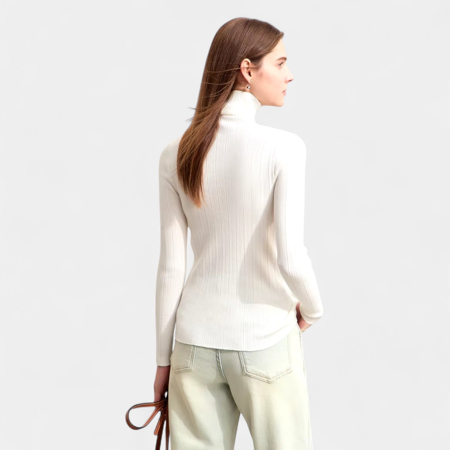 Norrskenberg | Dam Turtlenecktröja i Kashmir–Ull