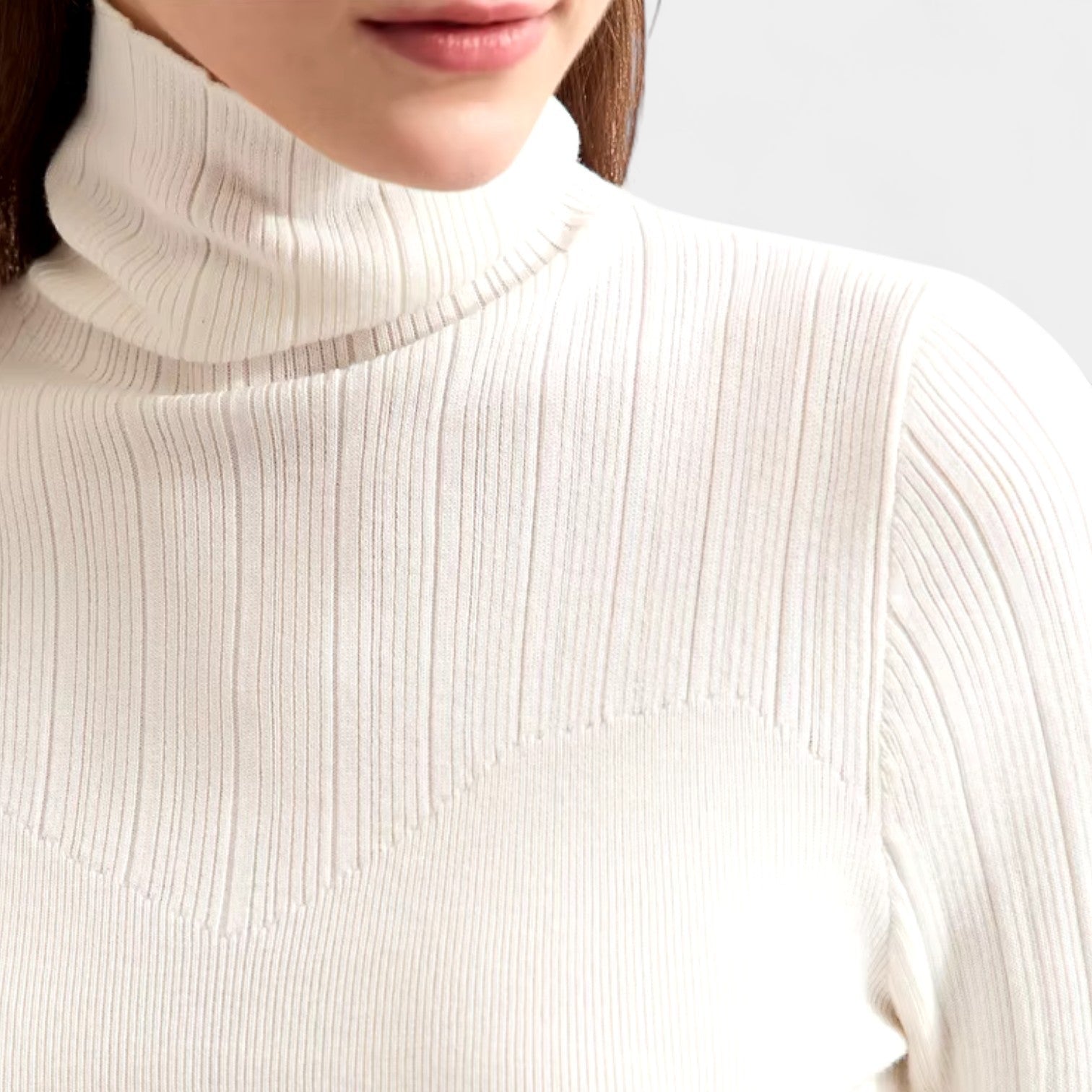Norrskenberg | Dam Turtlenecktröja i Kashmir–Ull
