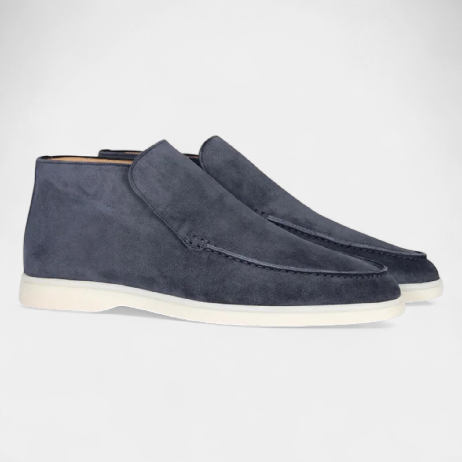 Norrskenberg | Mocka Loafers för män - Läder Slip on Shoes