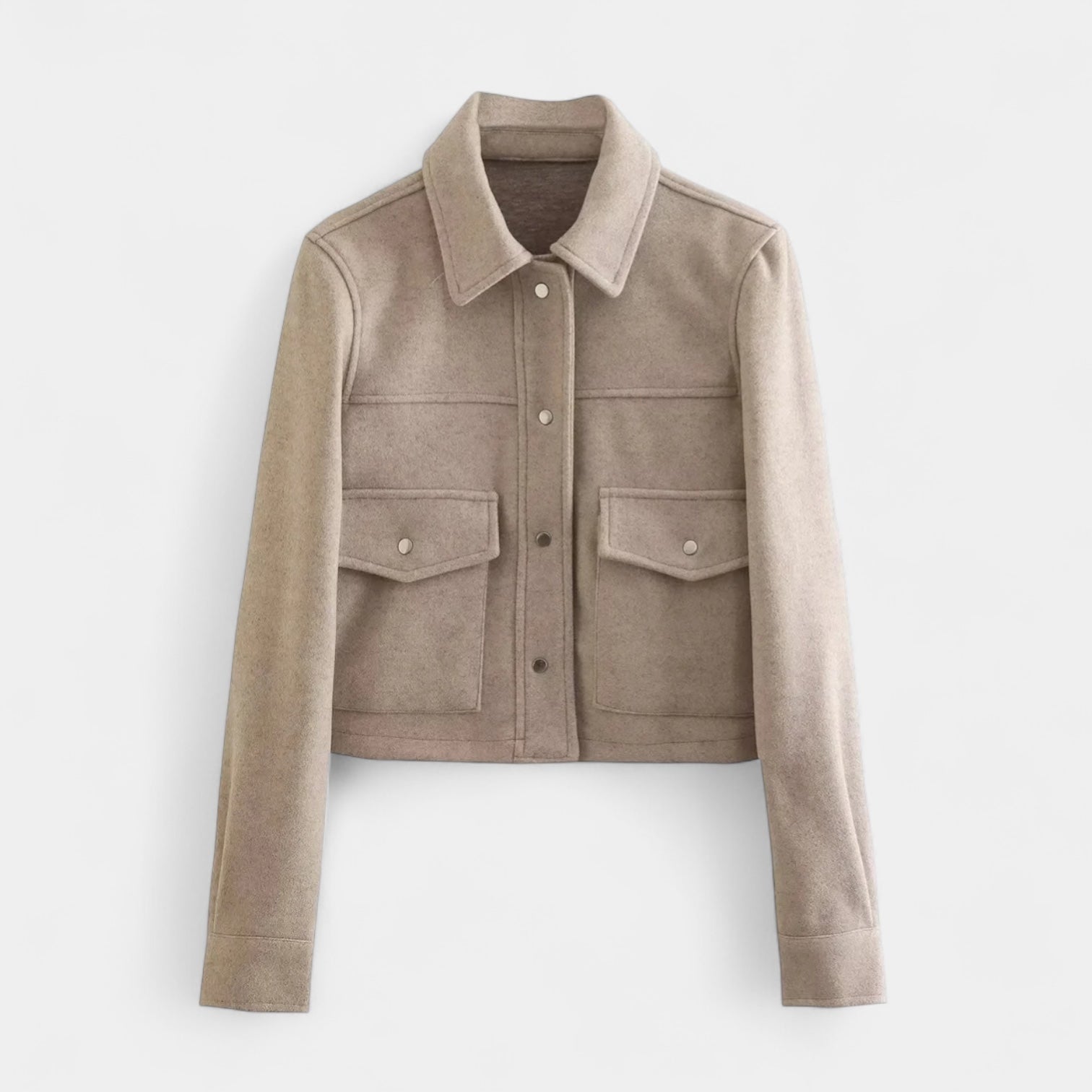 Norrskenberg | Dam Cropped Overshirt Jacka - Mellanlång