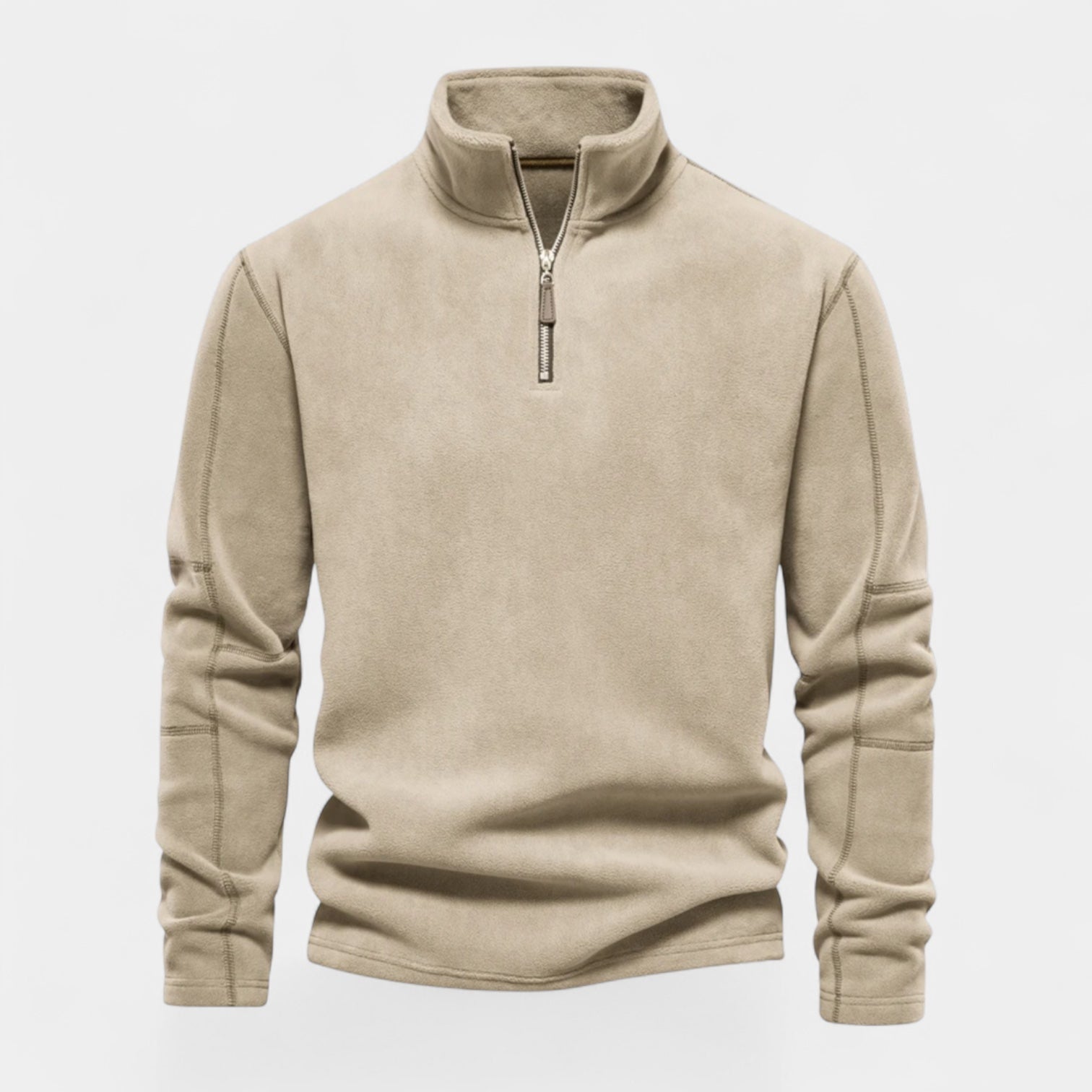 Norrskenberg | Herrtröja i Fleece - Halvzip Sweatshirt