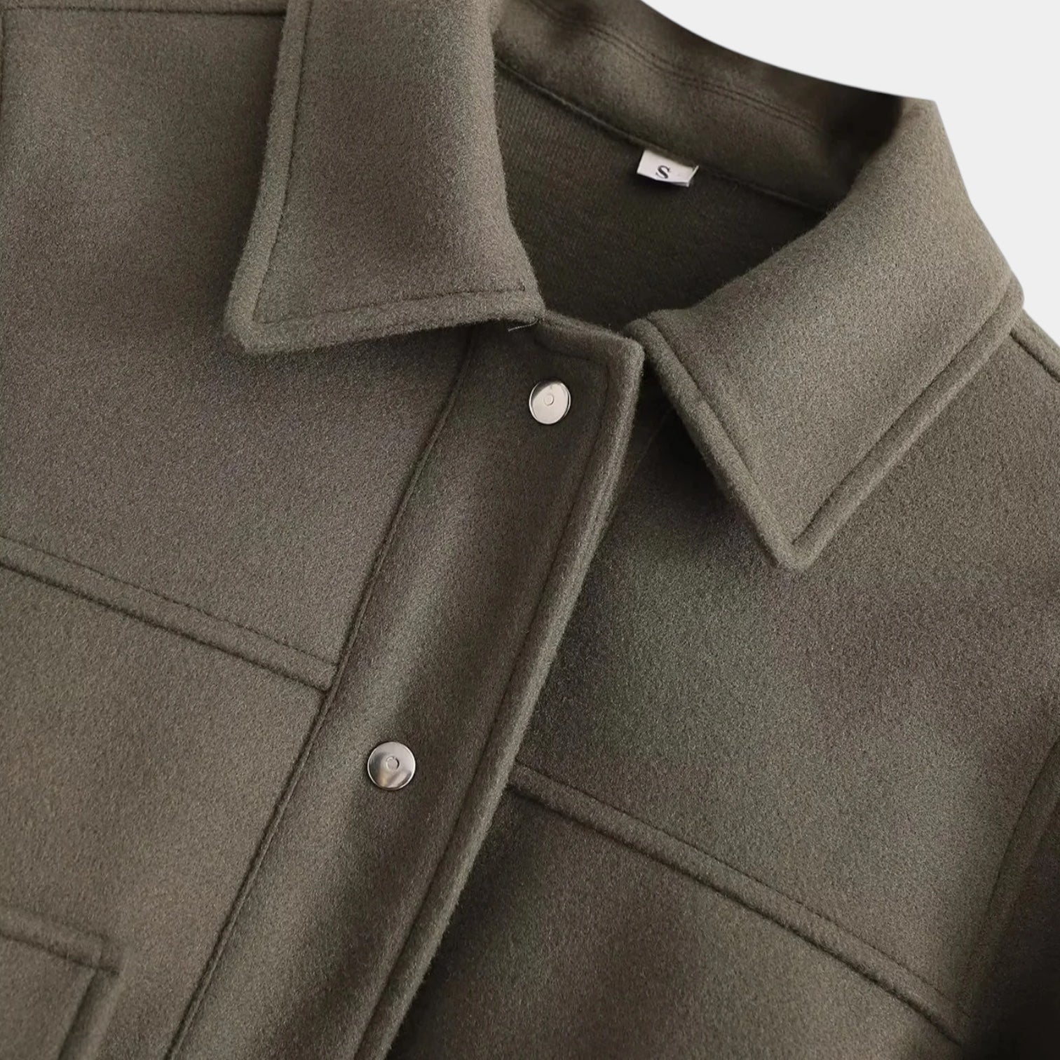 Norrskenberg | Dam Cropped Overshirt Jacka - Mellanlång