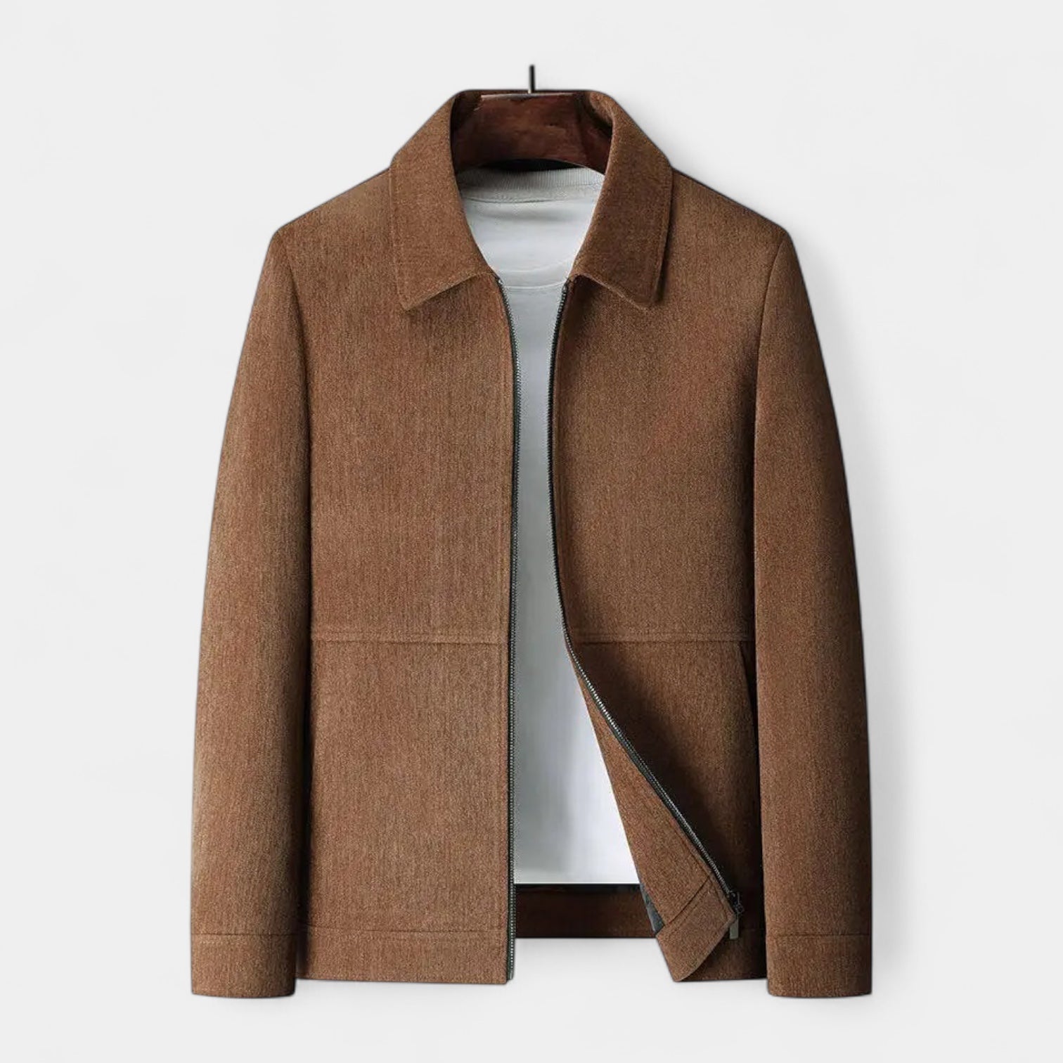 Norrskenberg | Herr Texturerad Harrington-Överskjorta