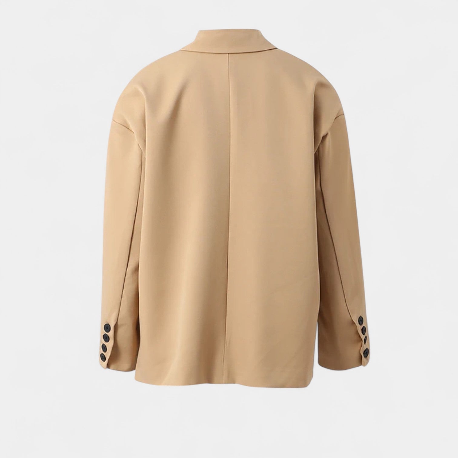 Norrskenberg | Dam Blazer med Axelvaddar – Enkelknäppt, Oversized