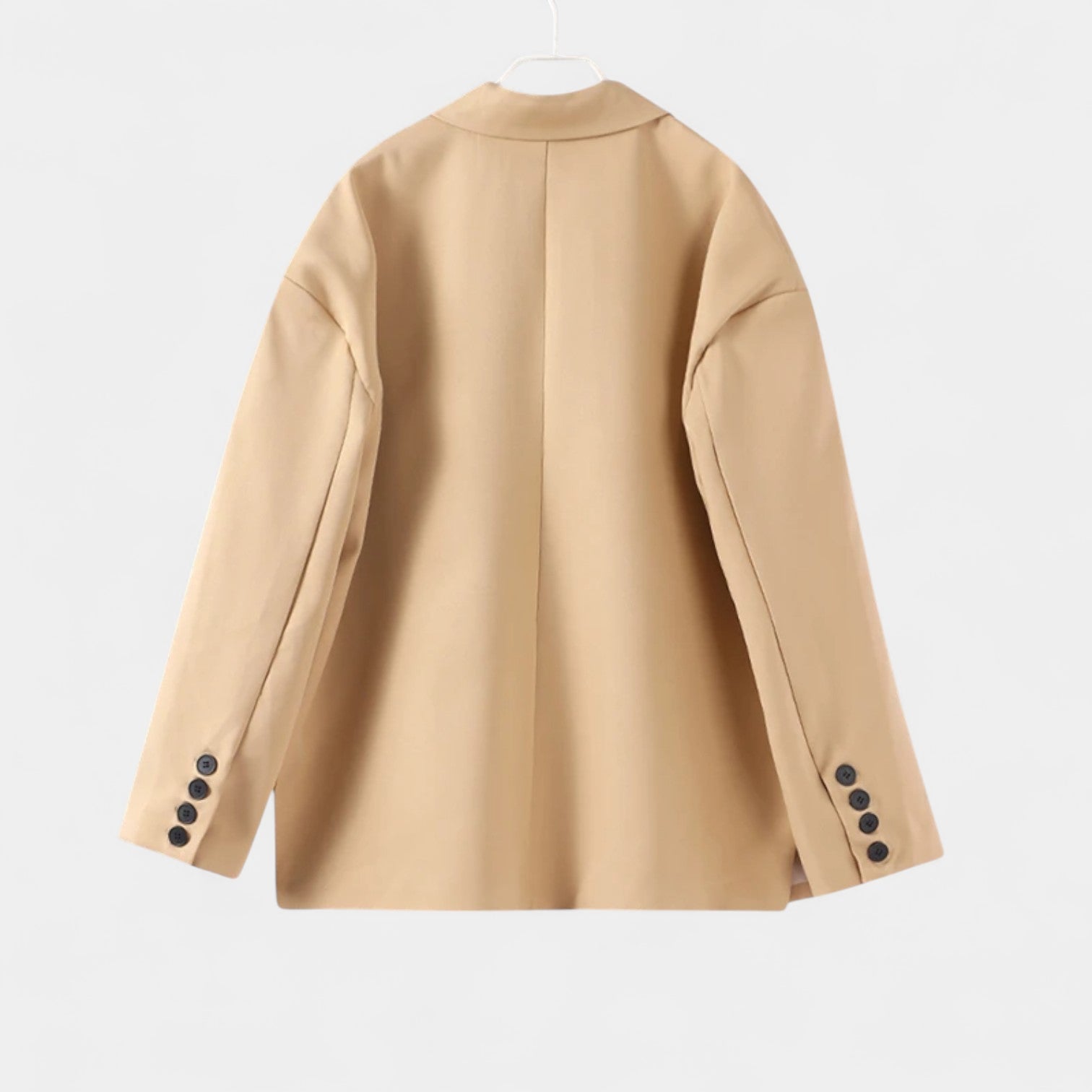 Norrskenberg | Dam Blazer med Axelvaddar – Enkelknäppt, Oversized